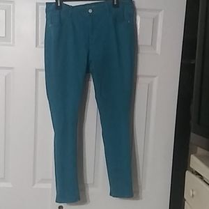 Teal Old Navy skinny jeans